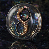 Pearl Shell Car Perfume Diffuser with Artisan Dragon Design 66x66x50mm Wind-Powered Automatic Spinning Natural Fragrance Diffusion