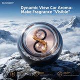 Floowpy "Dragon Floating" Car Fragrance Diffuser - electric, dynamic and rotating, premium car fragrance decoration