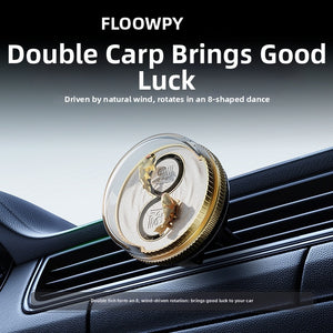 Wind-Powered Koi Fish Car Air Freshener