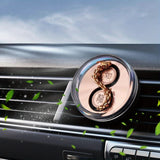 Dragon Car Diffuser Car Vent Clip Perfume Set CompactDesign Wind-Powered Rotation Eco-Friendly ArtisanDragon Structure Natural Fragrance Diffusion Interchangeable Aroma Pads