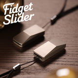 Cyber Fidget Slider Linear-Slide Sensory Toy for Stress & Anxiety Relief. Silent Glide Motion, Pocket-Sized for Office/Classroom Focus. Durable Metal Design.